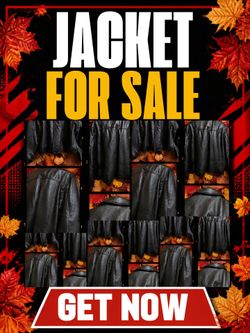 Burks Bay black leather jacket