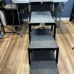 Pet Loader MAX 31″ Platform 4 Step Carpeted Dog Stairs Fold Up Easy Carry