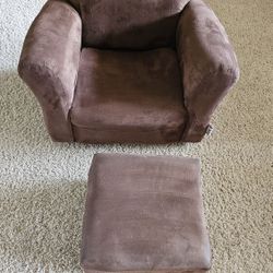 Keet Microsuede Childrens Chair and Ottoman