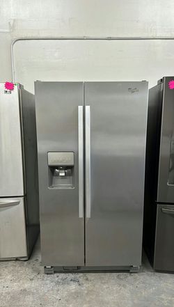 Whirlpool Side by Side Stainless Steel - LED Lighting Energy Efficient