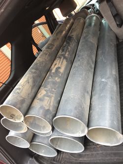 5’ steel exhaust pipes