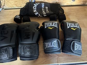 Boxing gloves size number 12 and 14