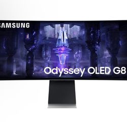 SAMSUNG 34" Odyssey G85SB Series QD-OLED Ultra WQHD Curved Gaming Monitor