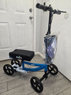 Knee Scooter for FootInjuries, 300lbs Capacity, All Terrain Foldable Knee Scooter Walker