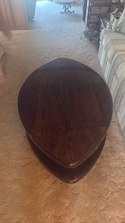 Football shaped coffee table