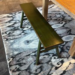 Green Wood Bench