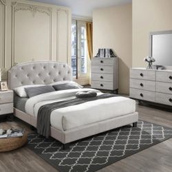 4 piece FULL / QUEEN SIZE BEDROOM-SET-BED