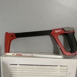 Milwaukee High-Tension Hack Saw with 12 in. 24 TPI Bi-Metal Blade and Blade Storage