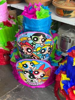 Power puffgirls pastel piñata