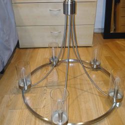 Laurie 5 Light Wagon Wheel Chandelier 