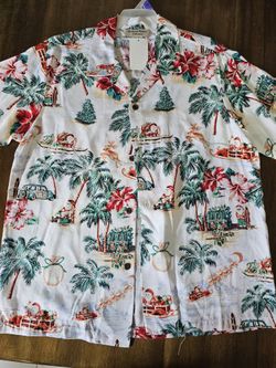 New With Tags Boys Size 16 Christmas Aloha Shirt