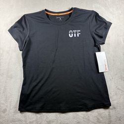 Orangetheory Fitness Women’s Size L Black Short Sleeve Graphic T Shirt NWT #7A
