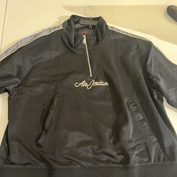 Jordan Remastered Half Zip Jacket Mens Active Hoodies Size Xxl, Color: Black