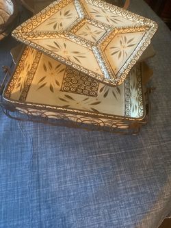 Bakeware large square with appetizer lid
