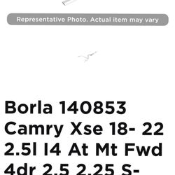 Toyota Camry Exhaust 