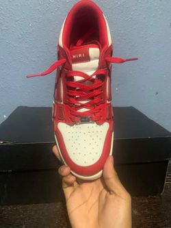 red Low Top Amiri