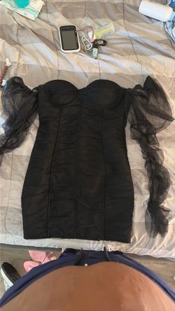 Mini black dress