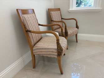 2 armchairs for living room, bedroom, or dining