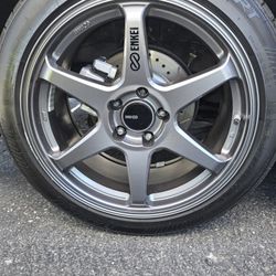 ENKIE T6R 18X8.5 5X114 LUG +38 1 RIM ONLY