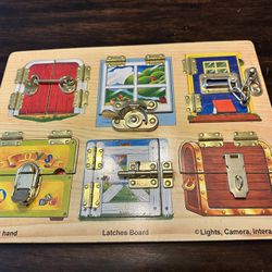 Antique Farm Themed Latches Board - $15