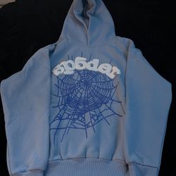 Sp5der Hoodie - Sky Blue - Size M