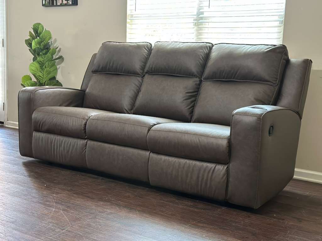 Brand new! Ashley Microfiber Manual Reclining Sofa With cupholders and Usb Port(Free Delivery!)