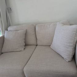 White Love Seat 
