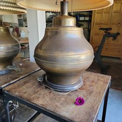 Marlbro Mid Century Vontahe Brass Lamps 