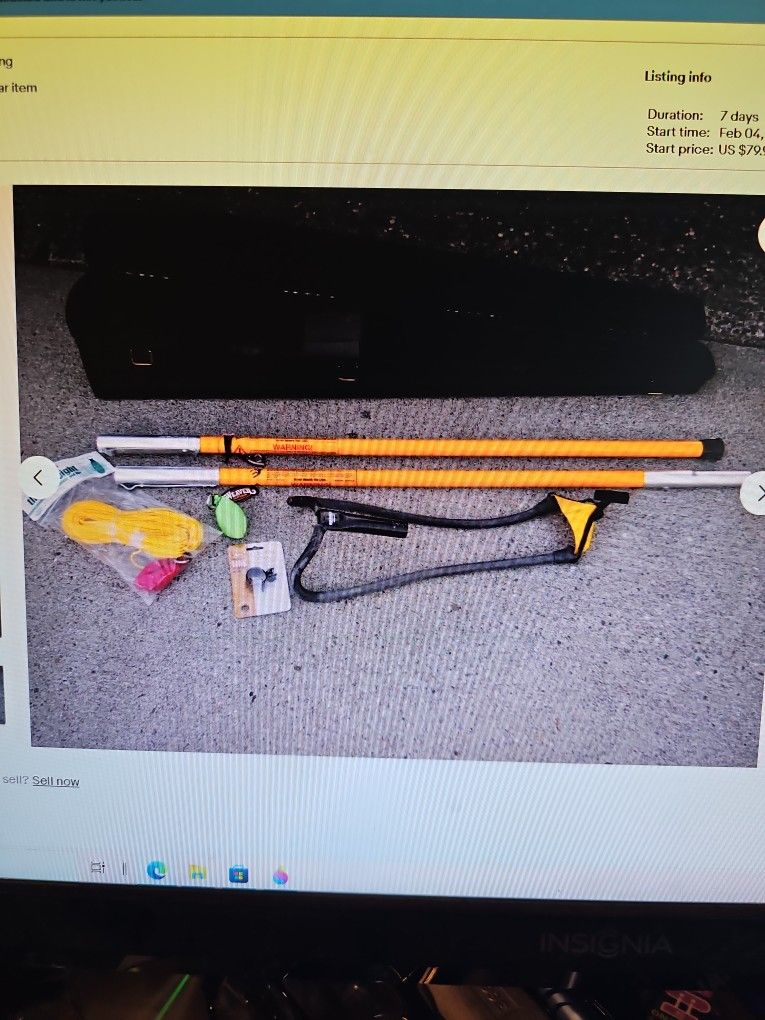 Sherrill BIGshot Throw Bag Launcher w/ Bags, Case, 8' Pole, and Extras