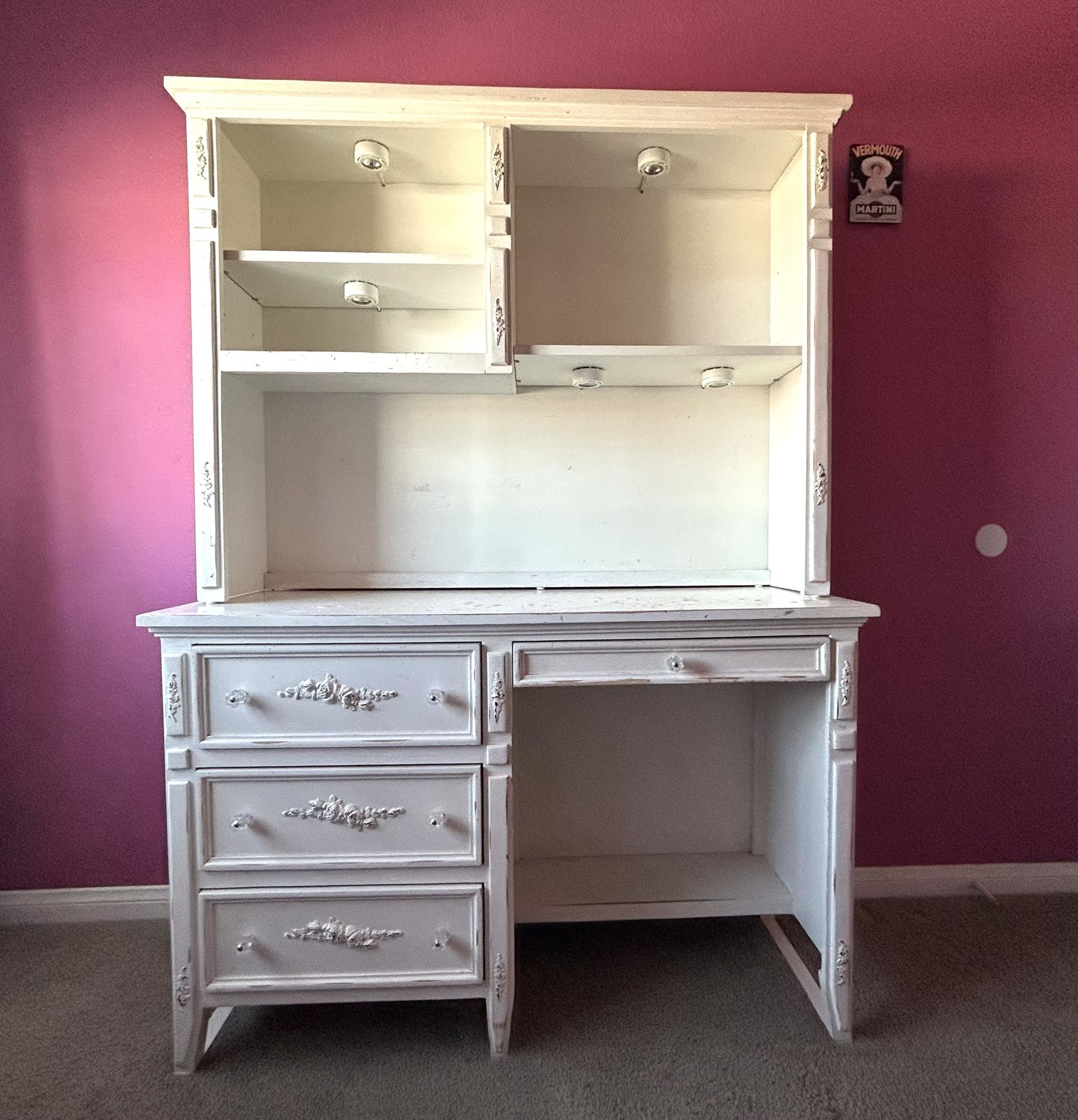 Vintage Two Piece Desk 