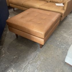 New Genuine Leather ottoman Delivery available 