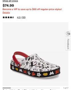 Minnie and Mickey Mouse crocks special edition M-4 W-6