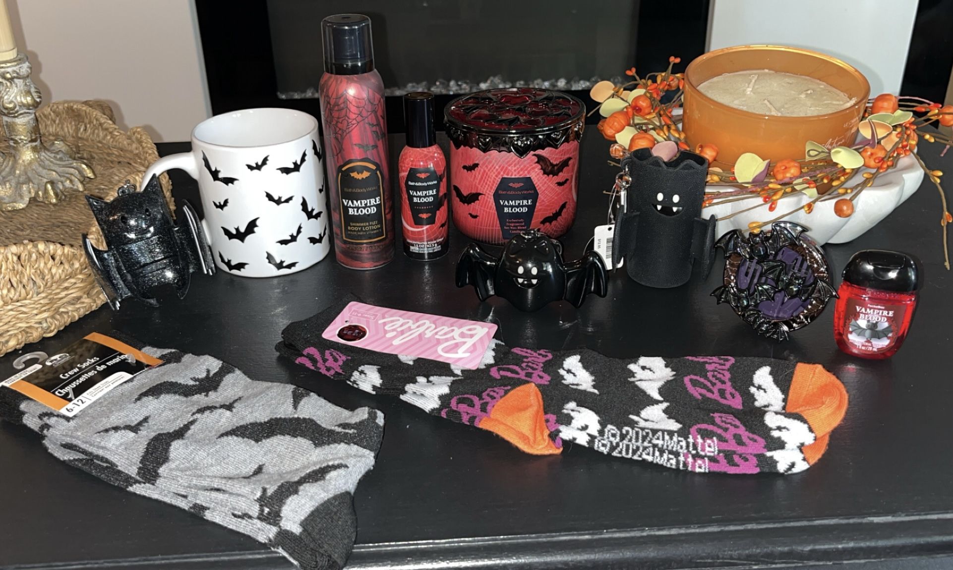 Bath And Body Works Halloween Bat Magnet   Sanitizer Holder Lot 