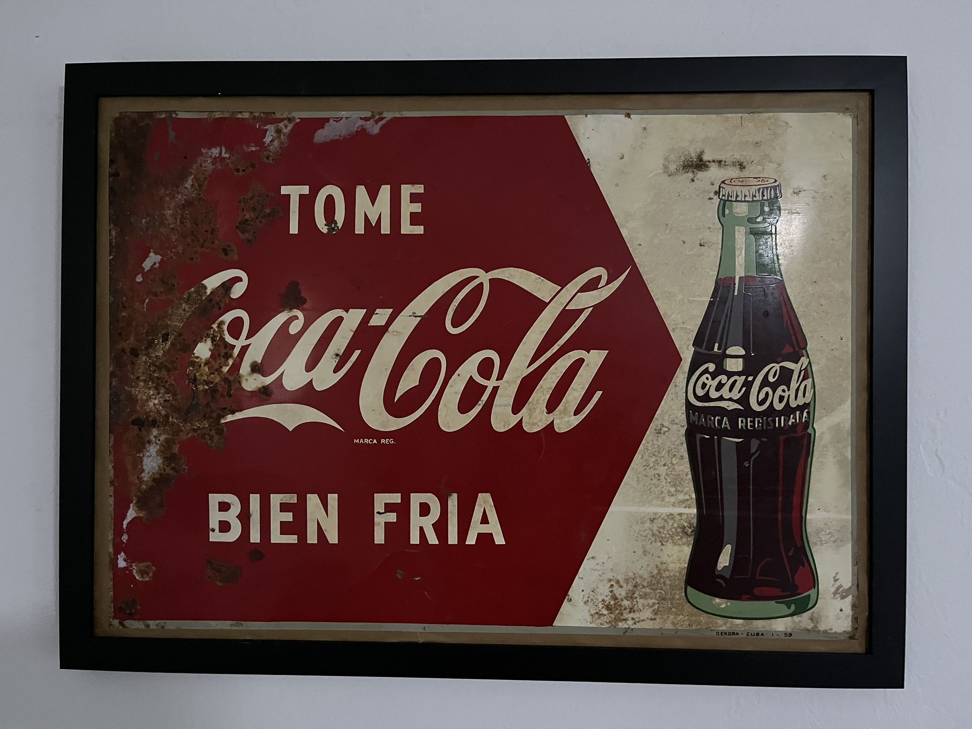 Vintage Coca Cola Ad From Cuba