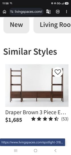 3 pieces  tv  entertainment center