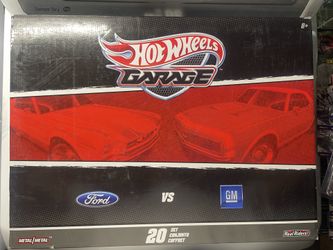 Hot Wheels ~ Garage Series 20 Car Set Ford vs GM ~ NIB Sealed Box 1/64 RR