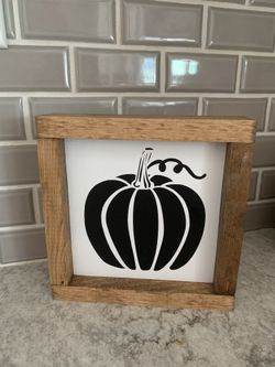 Pumpkin Wood Sign