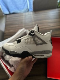 Air Jordan 4 White Cement Sneakers