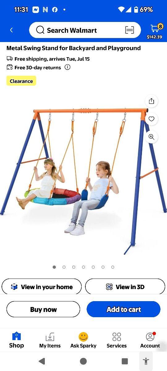 Swing And Saucer Metal Set