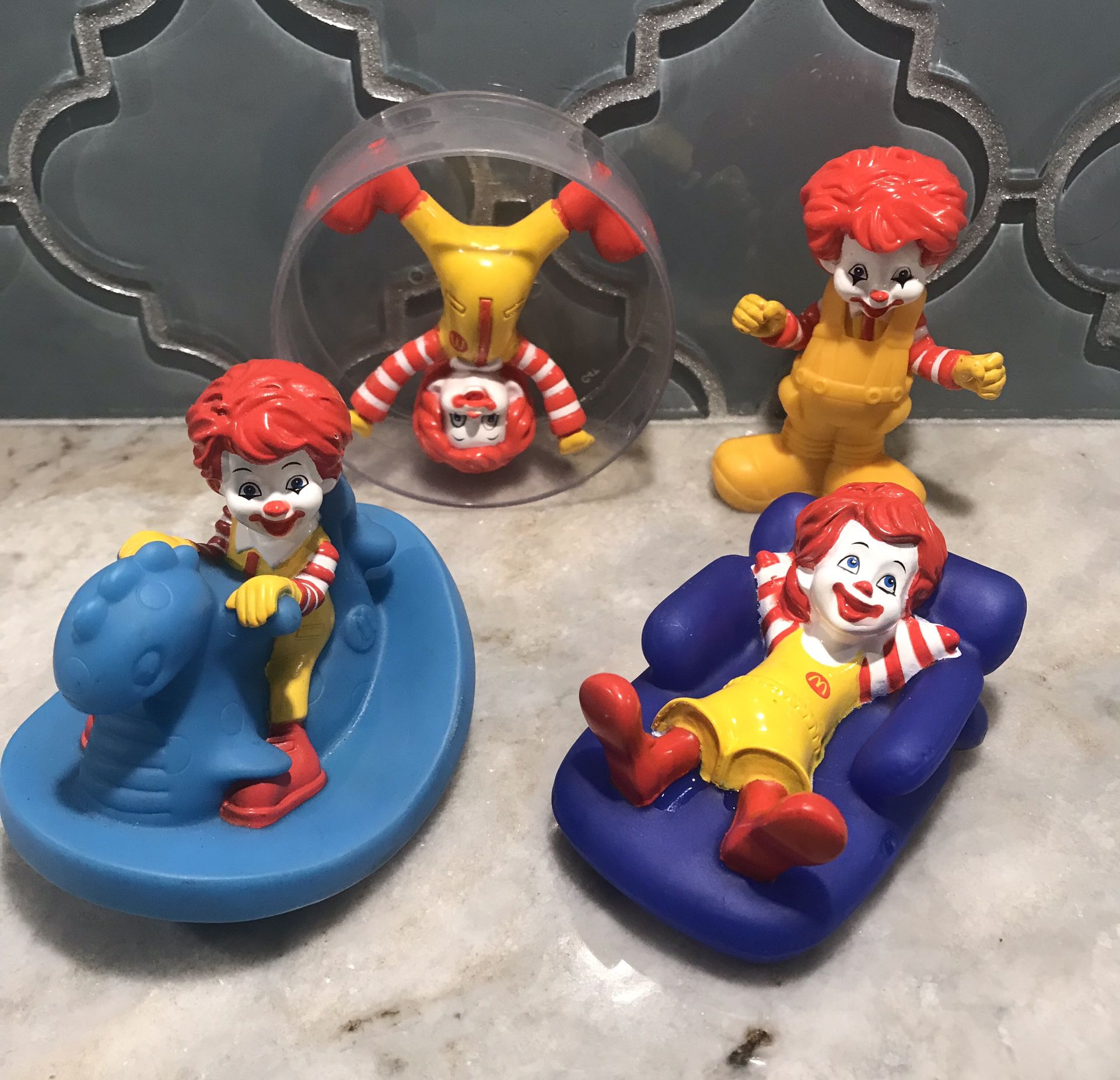 Ronald McDonald Figures, Set Of 4, Price just lowered