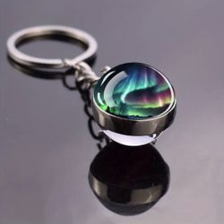 Brand New Mesmerizing Northern Lights Keychain, Keyring & Backpack’ Pendant