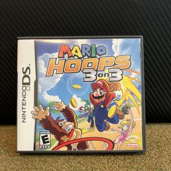 Mario Hoops 3 On 3 Nintendo DS (CIB, Tested)