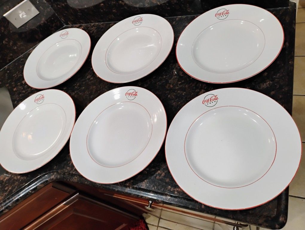 Coca-Cola Plates And Glasses