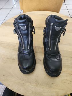 Harley Davidson zip up boots
