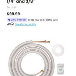 Senville 16 Ft. Insulated Line Set - 1/4'' and 3/8. 