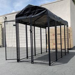 Brand New $230 Large Heavy Duty Kennel with Cover Dog Cage Crate Pet Playpen (8’L x 4’W x 6’H) 