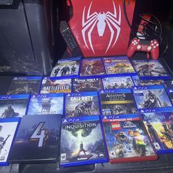 Spider-Man collectors, edition, PS4 with controller and 20 Games