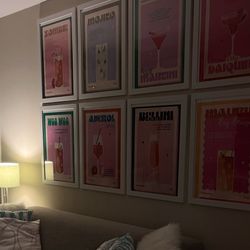 6 Frames Drink With White Frames