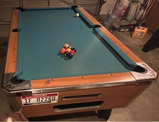 7’ Valley Blonde Pool Table