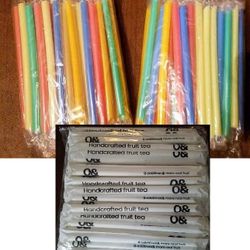 boba bubble fruit tea smoothie wide straws (200 ct)